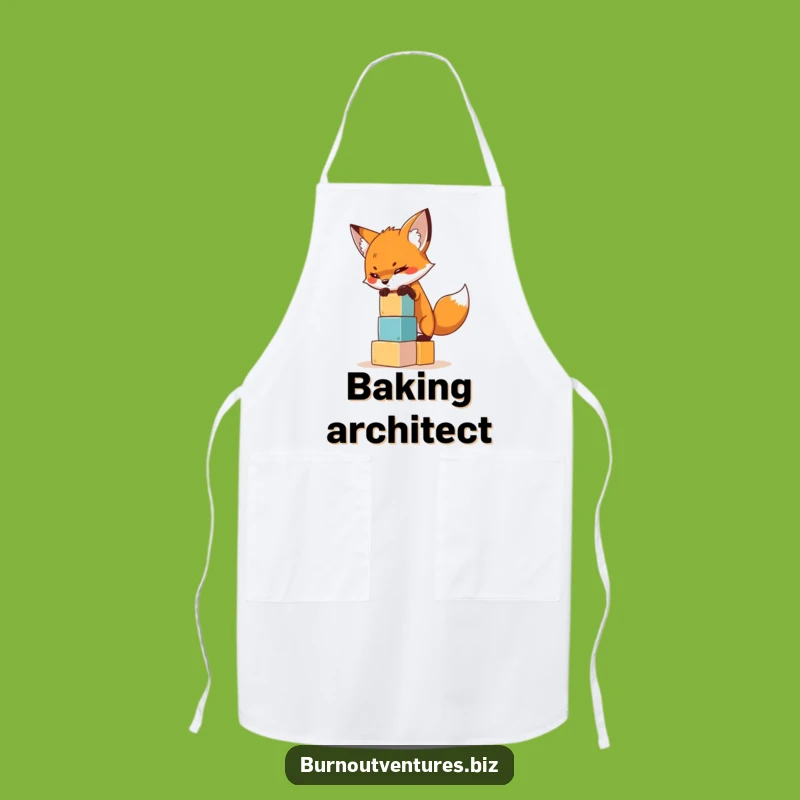 Funny Fox Balancing Apron: Kitchen Gear for Ambitious Builders