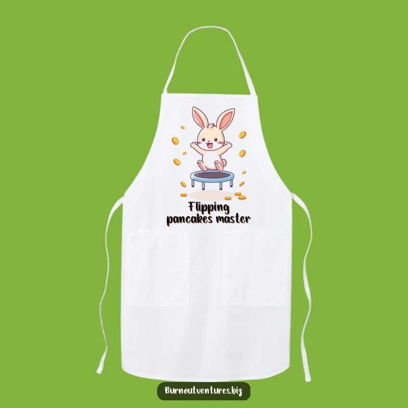 Funny Bunny Coin Collector Apron: Hilarious Kitchen Earning Gift