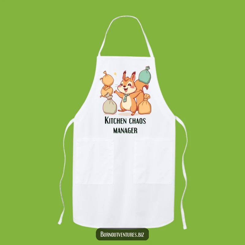 Funny Squirrel Apron: Hilarious Kitchen Gift for Juggling Chefs