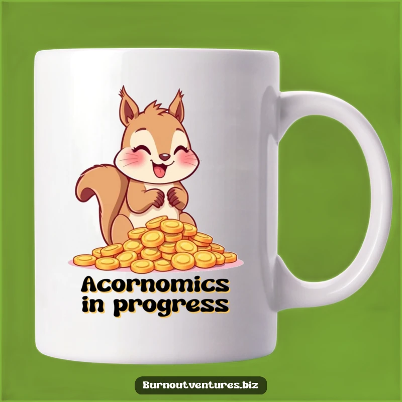 Funny Squirrel Token Counter Mug: Enthusiastic Gamer Gift for Fun Savings