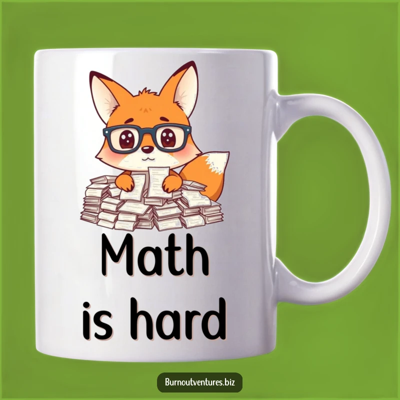 Funny Fox Receipt Mug: Hilarious Gift for Tax Season Overload