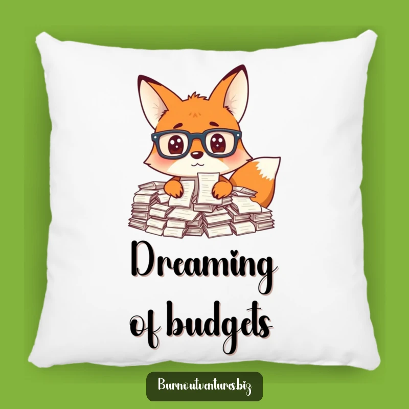 Funny Fox Pillow: Cozy Up with Hilarious Receipt Overload Gift
