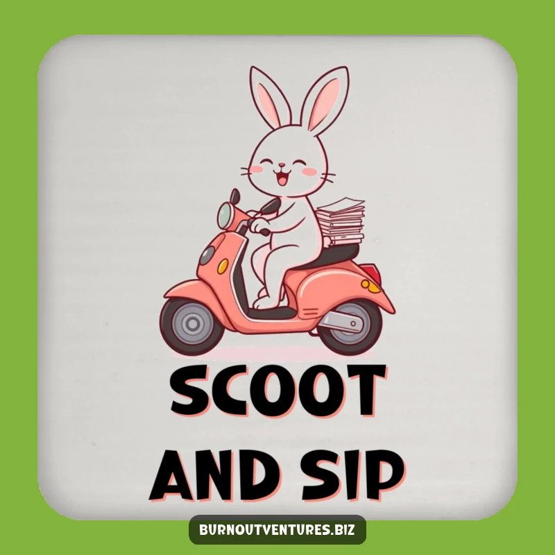 Funny Rabbit Coaster Set: Hilarious Gift to Protect Your Surfaces