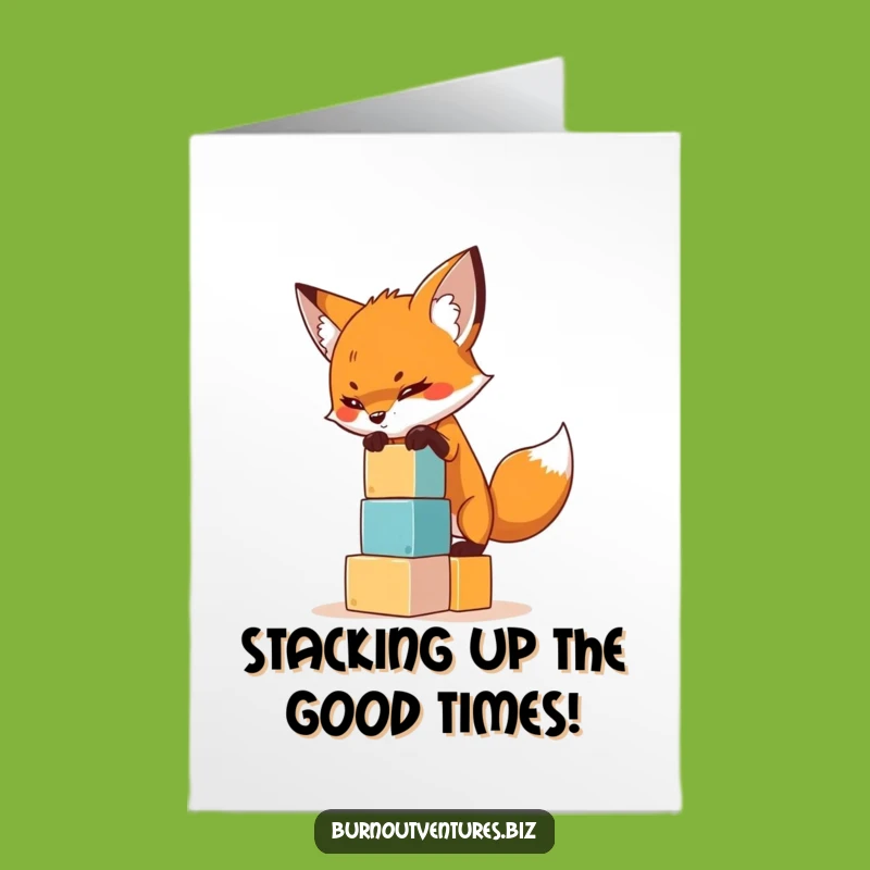 Free Printable Fox Birthday Card - Funny Downloadable for Determined Celebrations
