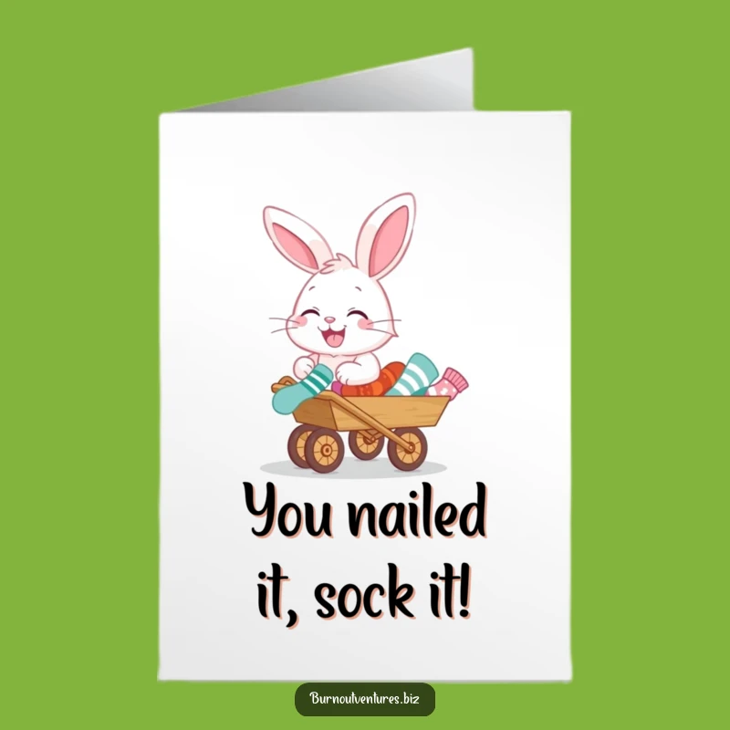 Free Printable Bunny Congratulations Card - Whimsical Downloadable for Any Win