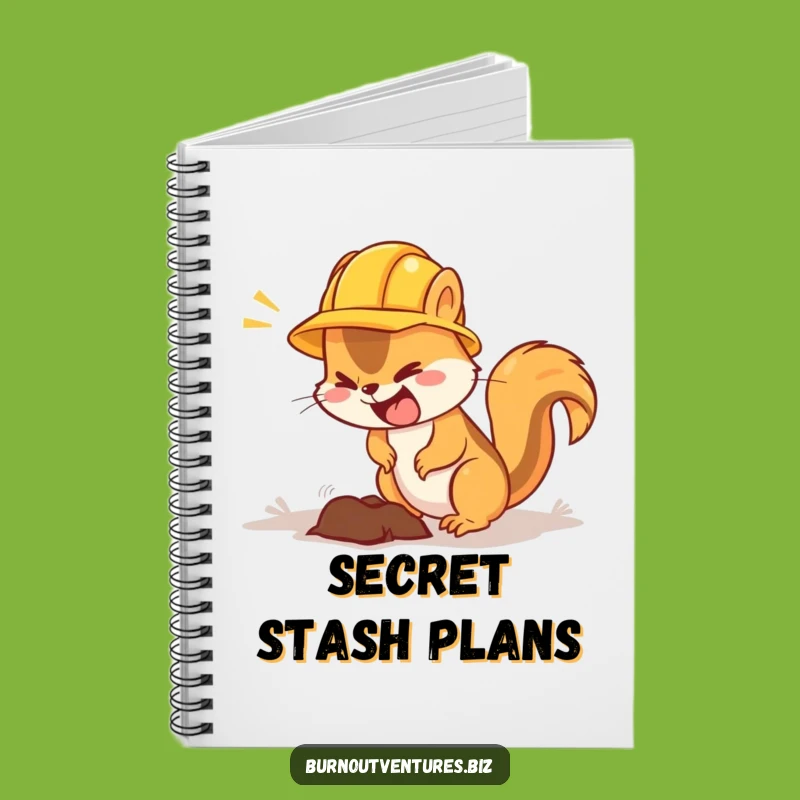 Funny Squirrel Construction Notebook - Worker Animal Journal Gift
