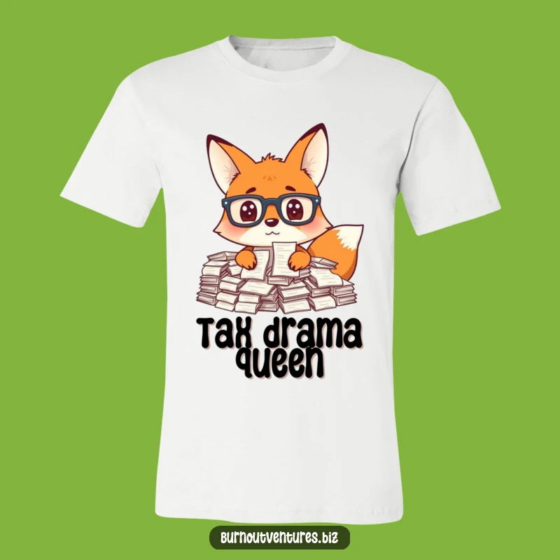 Funny Fox Receipt T-Shirt: Hilarious Gift for the Paperwork Pile-Up
