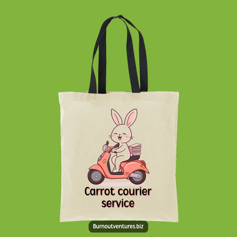 Funny Rabbit Tote Bag: Carry Your World with Hilarious Speed Gift