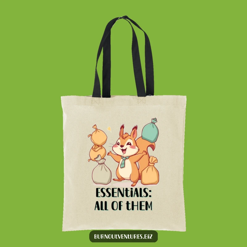 Funny Squirrel Tote Bag: Carry Your World in Hilarious Style Gift